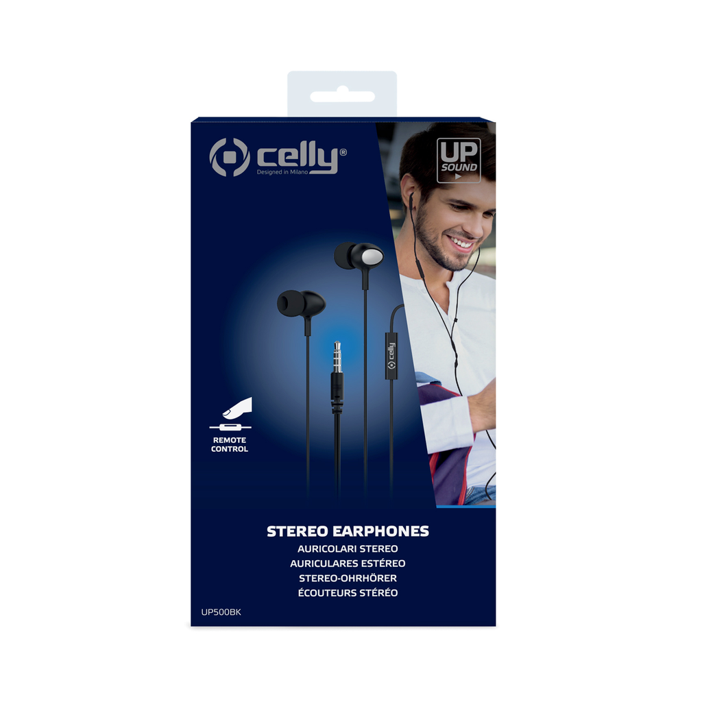 Auricolare jack 3.5mm Celly UP500 black