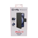 Custodia Celly iPhone 13 wallet case black WALLY1007