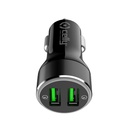 Caricabatteria auto USB Celly 18W 2 porte USB Pro Power CC2USBQC30BK