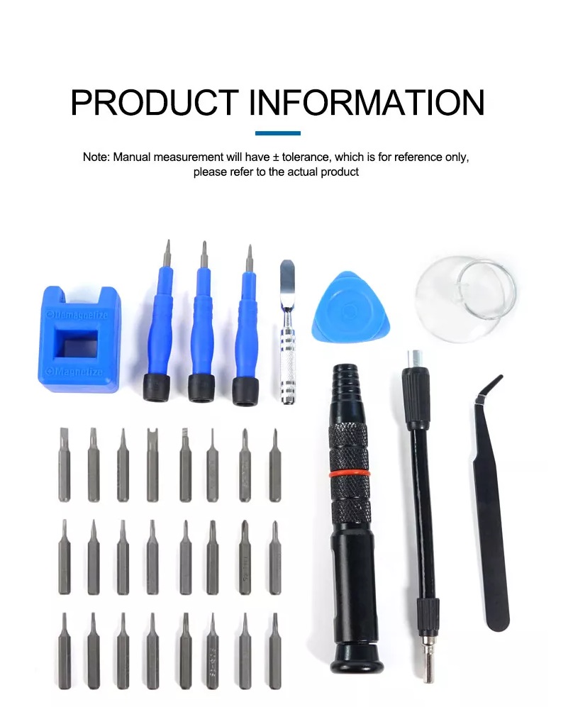 Sunshine SS-5119 Kit cacciaviti 34 in 1 multifunzione di precisione