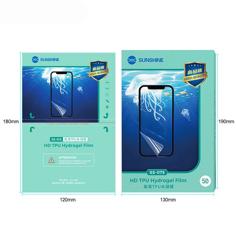 Sunshine SS-075 pellicola TPU hydrogel film high quality conf. 50 pcs