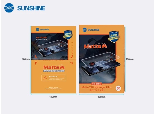 Sunshine SS-075E pellicola TPU hydraulic film matte high-quality conf. 50 pcs