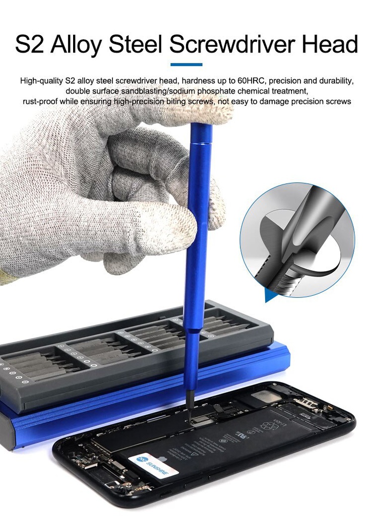 Sunshine SS-5118 Kit cacciaviti 25 in 1 multifunzione di precisione