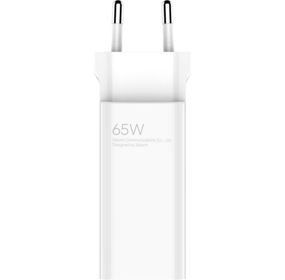 Xiaomi Mi 65W Gan tech Caricabatteria USB fast charger 2 porte USB + USB-C white BHR5515GL