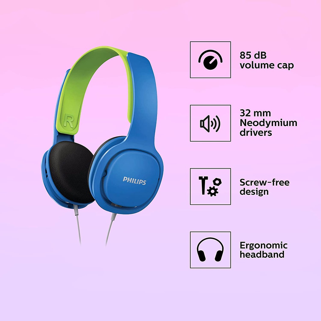 Philips cuffia per bambini blu SHK2000BL/00