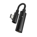 Hoco adapter Type-C to jack 3.5mm 2in1 black LS19