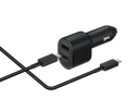 Samsung car charger 45W + 15W 2x ports USB + cable Type-C black EP-L5300XBEGEU