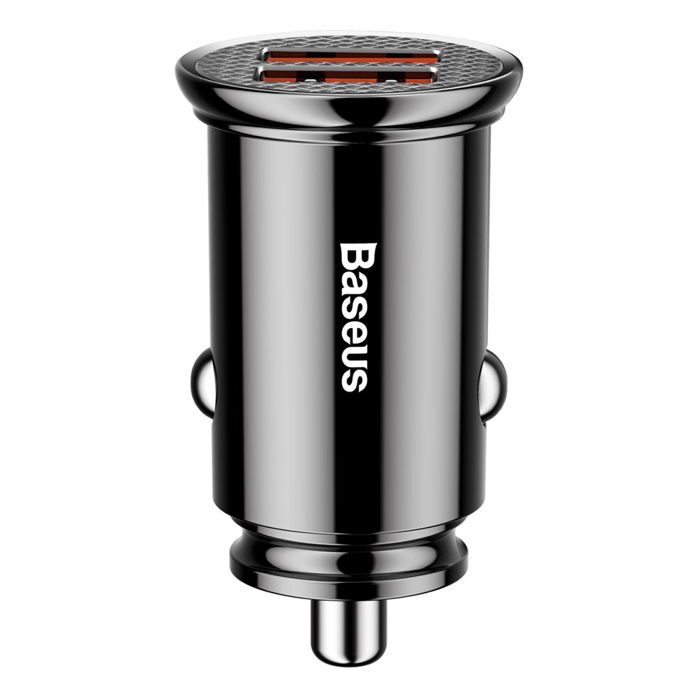 Baseus Caricabatterie per Auto 30W 2 porte (USB) QC3.0 black CCALL-YD01