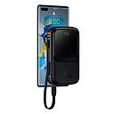 Baseus Power Bank 20000 mAh 22.5W Qpow Pro with Cavo Dati Type-C built-in black PPQD060301