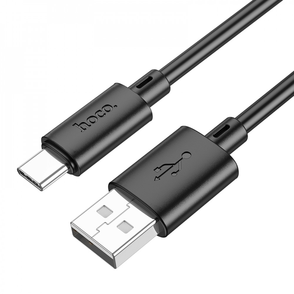 Hoco Data Cable Type-C 3A fast charging 1mt PVC black X88