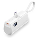Vention Power Bank 4800mAh 22.5W Foldable Type-C with Data Cable Lightning White FHQW0