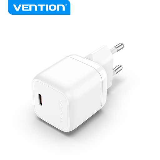[6922794769205] Vention Charger 30W Type-c GaN white FAKW0-EU
