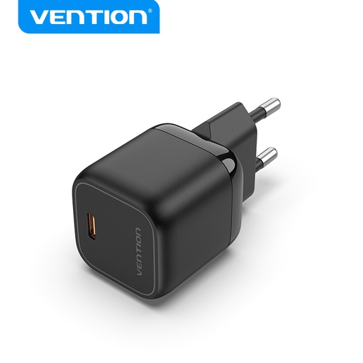 [6922794769465] Vention Charger 30W Type-C GaN black FAKB0-EU