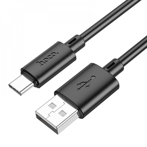 [6931474783349] Hoco Data Cable Type-C 3A fast charging 1mt PVC black X88