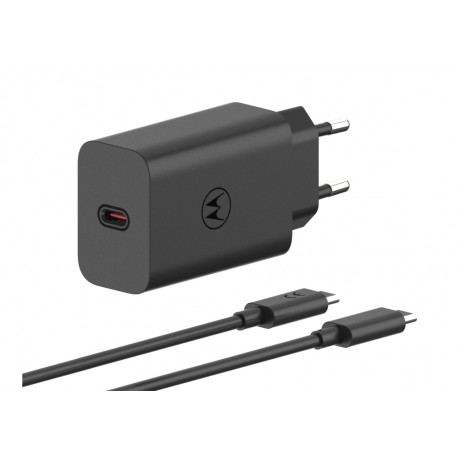 [0840023275616] Motorola Charger  USB-C 68W with cable Type-C to Type-C black PG38C06281